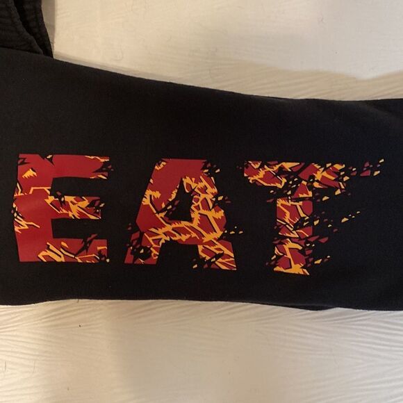 Adidas NBA Miami Heat Heavy Sweatpants with Logo Down Left Leg Size Medium - Picture 3 of 5